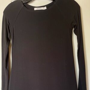 Bailey 44 faux leather drop waist shift dress